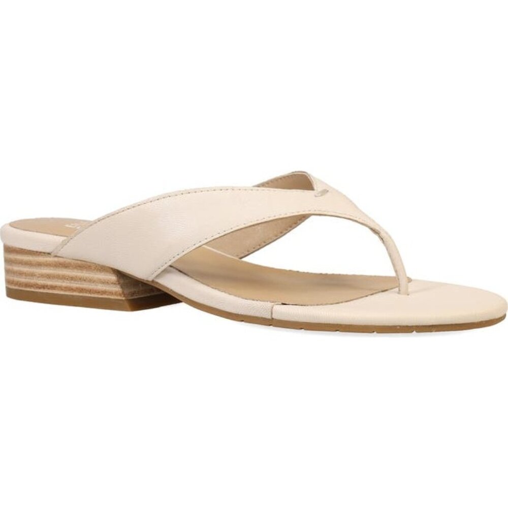 EILEEN FISHER ERIKA cream leather sandals size 8 NEW